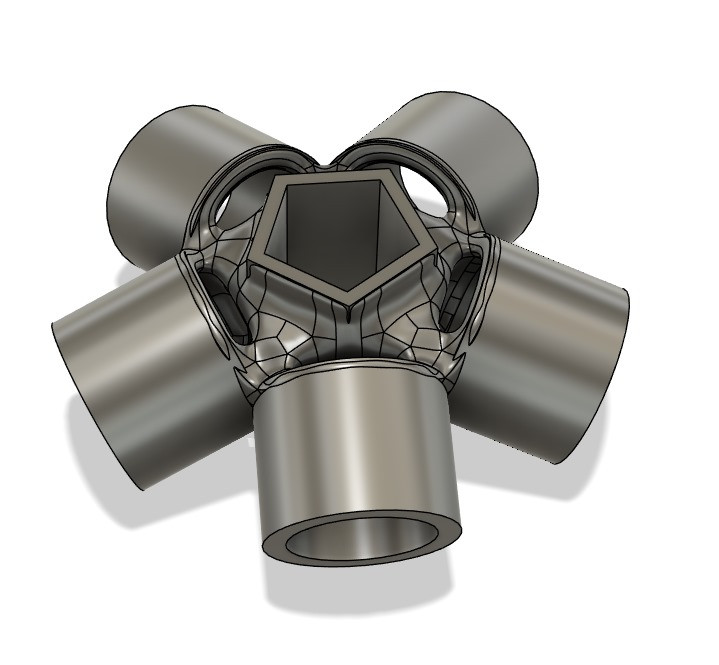 Pièce 3D pour dôme géodésique